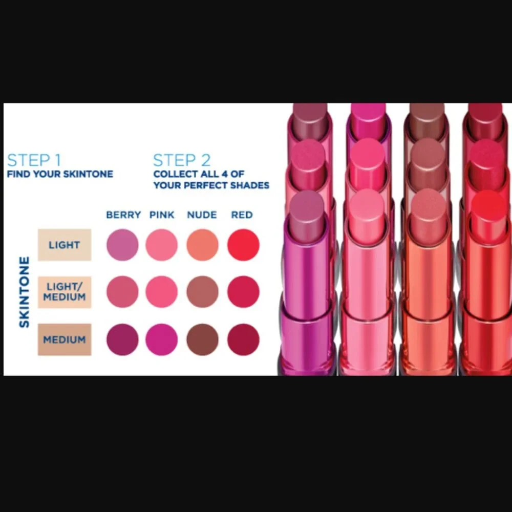 Set of 2 Almay Smart Shade‎ Butter Kiss Lipstick Red-Light/Medium #80